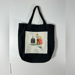 Vintage Black Dick & Sally Norman Rockwell Tote Bag